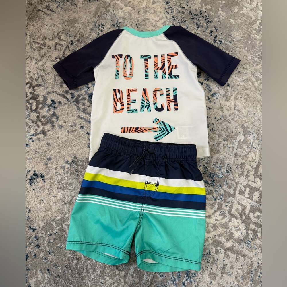 Kids Swim Set - Navy and Teal